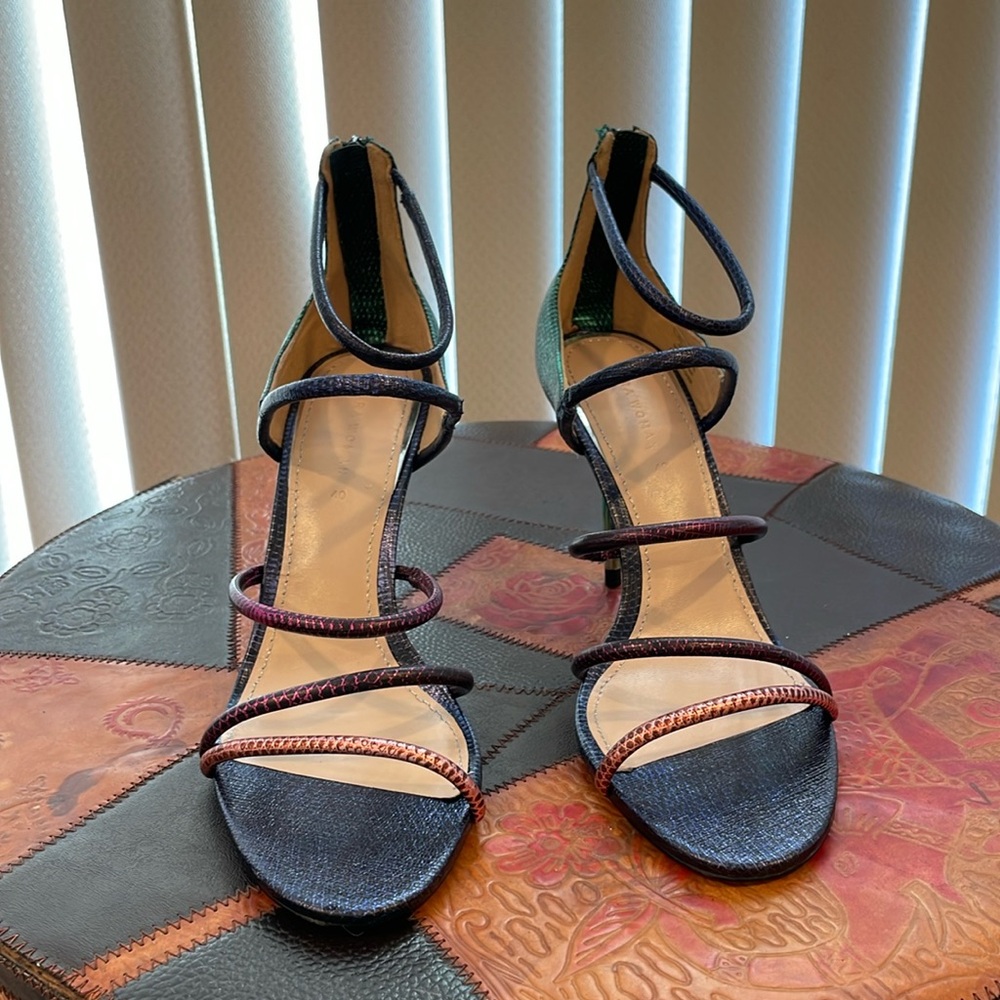 Strappy high heel sandals